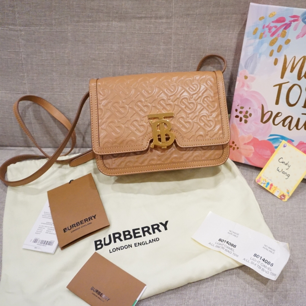 Burberry TB flap bag small monogram